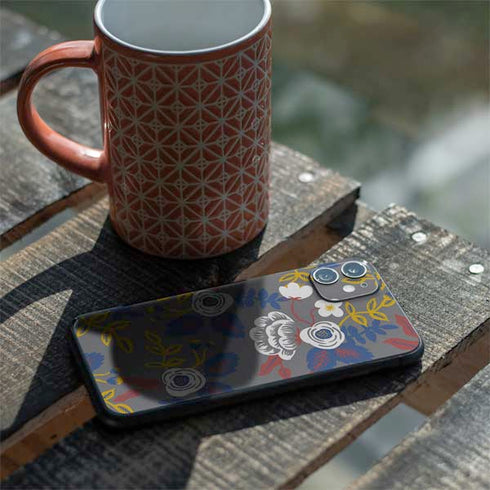 Autumn Grey Floral iPhone 11 Skin